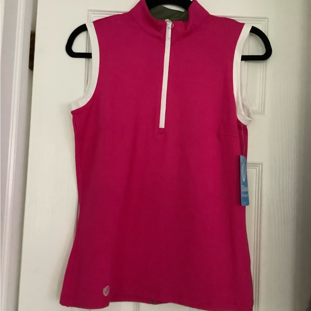 Vibrant Pink Sleeveless Tank Top